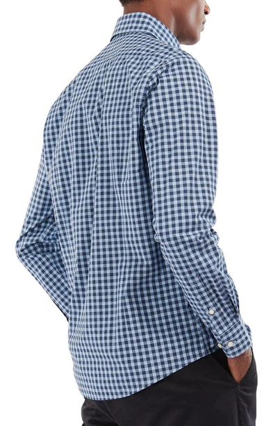 Shop Barbour Merryton Tailored Fit Check Button-down Shirt In Blue