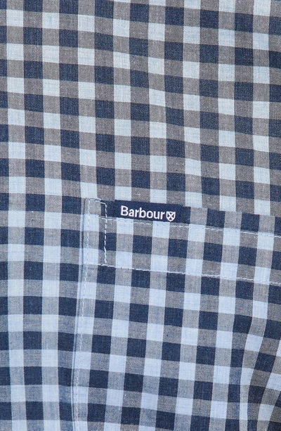 Shop Barbour Merryton Tailored Fit Check Button-down Shirt In Blue