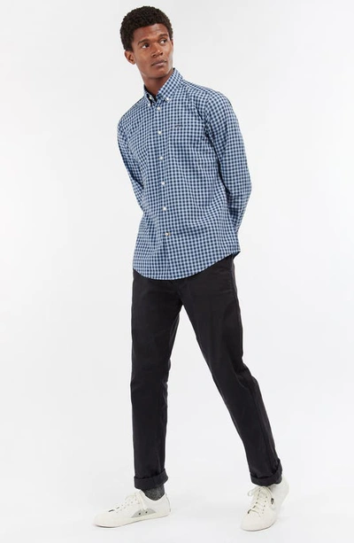 Shop Barbour Merryton Tailored Fit Check Button-down Shirt In Blue