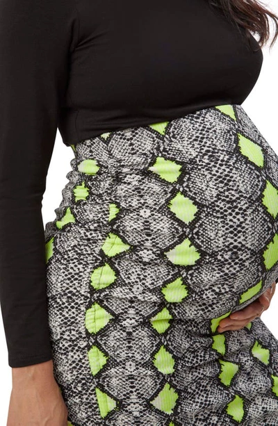 Shop Stowaway Collection Uptown Maternity Skirt In Snake