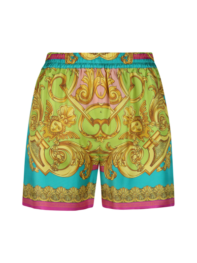 Shop Versace Twill Silk Heritage In Multicolour