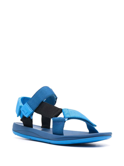 Shop Camper X Sailgp Match Touch-strap Sandals In Blue
