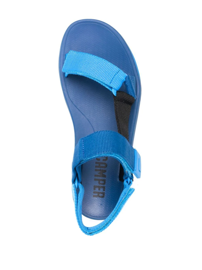 Shop Camper X Sailgp Match Touch-strap Sandals In Blue