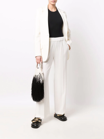 Alberto Biani Cady Elasticated Trousers In Weiss