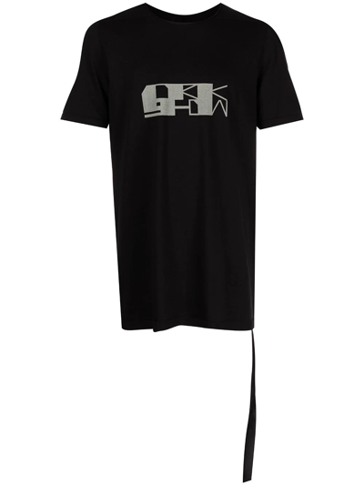 Shop Rick Owens Drkshdw Logo-print Crewneck T-shirt In Black