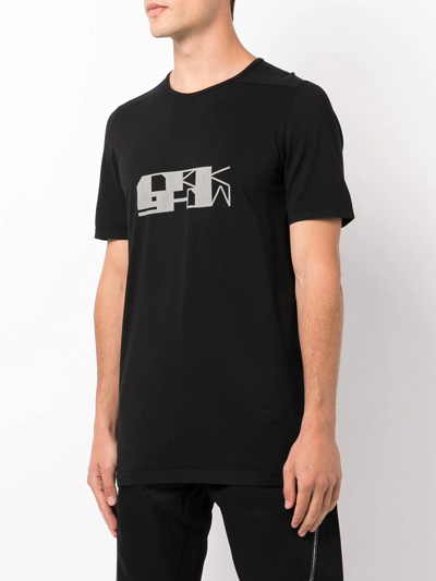 Shop Rick Owens Drkshdw Logo-print Crewneck T-shirt In Black