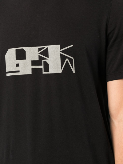 Shop Rick Owens Drkshdw Logo-print Crewneck T-shirt In Black