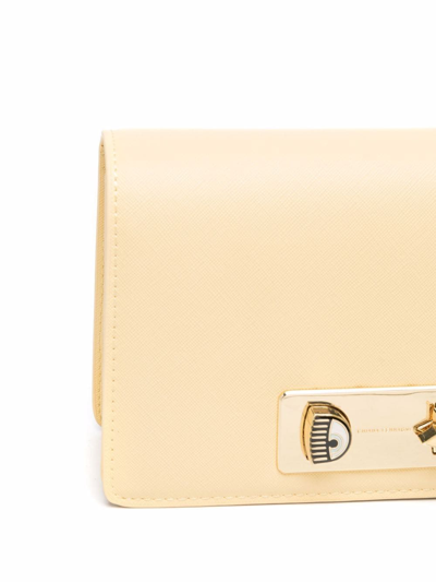 Shop Chiara Ferragni Eyelike Crossbody Bag In Gelb