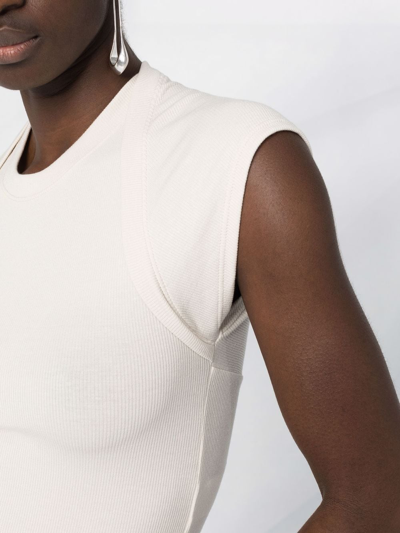 Shop Peter Do Layered-detail T-shirt In Nude