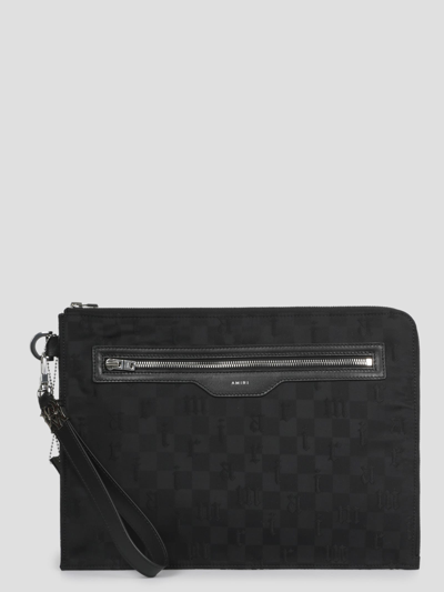 NYLON JACQUARD IPAD POUCH - BLACK – AMIRI