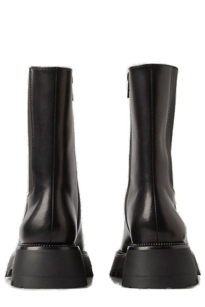 Shop Alexander Wang Presley Mid Heel Boots In Black