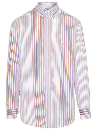 Shop Etro Striped Buttoned Shirt
