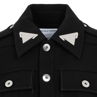 Shop Bottega Veneta Stitch Detailed Buttoned Jacket