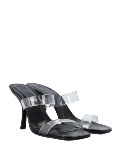 Shop By Far Clara Sandals In Black