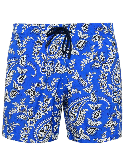 Shop Etro Floral Printed Drawstring Swim Shorts In C