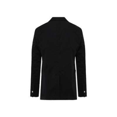 Shop Bottega Veneta Single Breasted Long Sleeved Blazer In Black