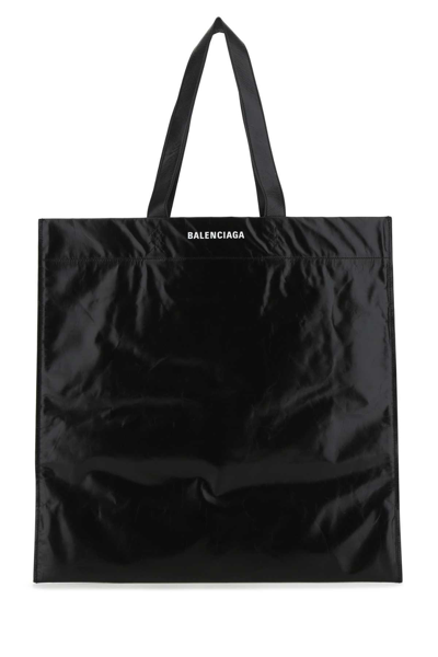 Shop Balenciaga X The Simpsons M Shopper Medium Tote Bag In Black