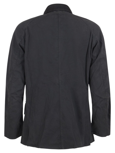 Shop Barbour Ashby - Casual Cotton Jacket In Navy Blue