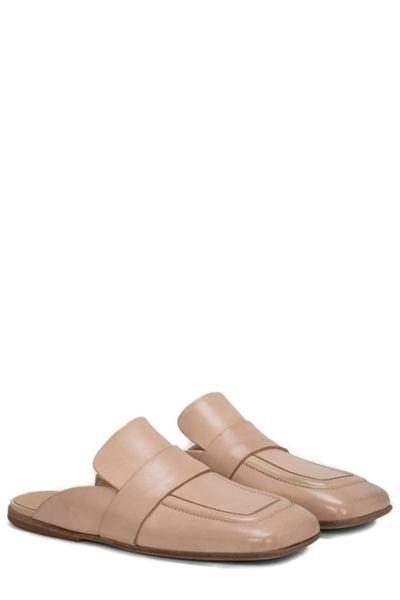 Shop Marsèll Spato Slip-on Flat Shoes In Carne