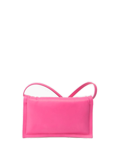 Shop Ferragamo Viva Bow Mini Crossbody Bag In Hot Pink
