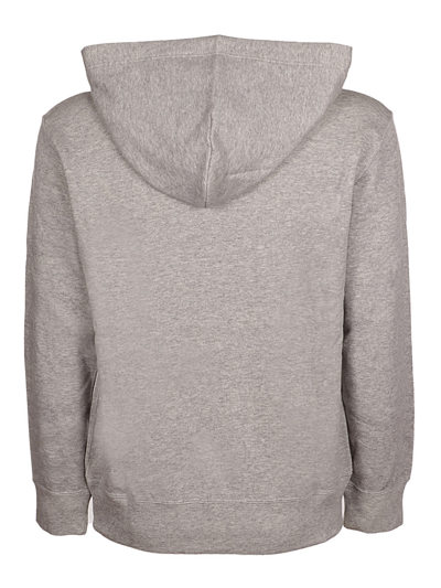 Shop Comme Des Garçons Play Play Hooded Sweatshirt In Grey