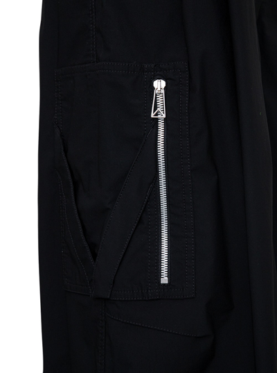 Shop Bottega Veneta Black Wool Blend Cargo Pants