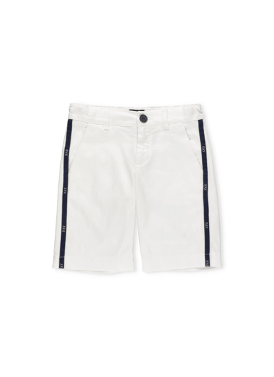 Shop Fay Bermuda Shorts With Loged Bends In White