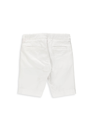 Shop Fay Bermuda Shorts With Loged Bends In White