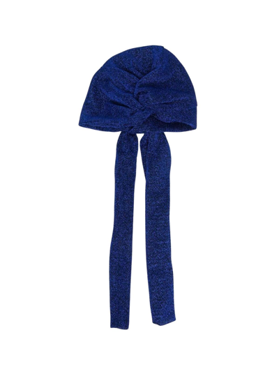 Shop Oseree Lumiere Turban In Blue