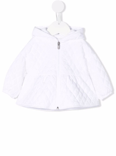 Shop Il Gufo Baby Girl White Quilted Jacket