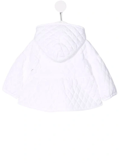 Shop Il Gufo Baby Girl White Quilted Jacket