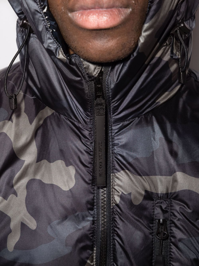 Shop Canada Goose Lodge Camouflage-print Padded Jacket In Schwarz