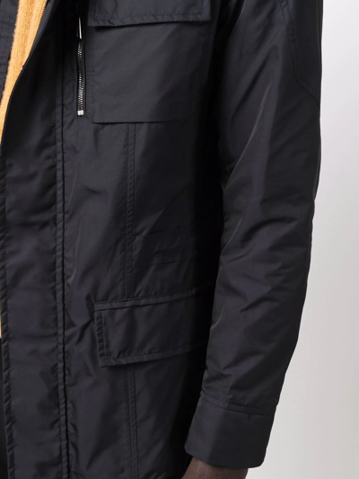 Shop Moorer Zipped Lightweight Jacket In Blau