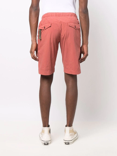 Incotex Knee-length Chino Shorts In Red