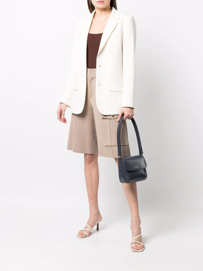 Giorgio Armani Logo-print Shoulder Bag In Grau