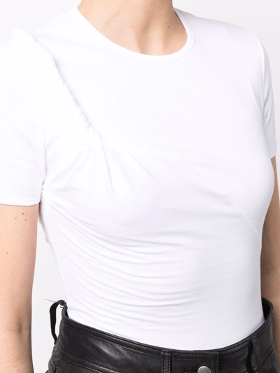 Alyx Asymmetric Twist T-shirt In Weiss