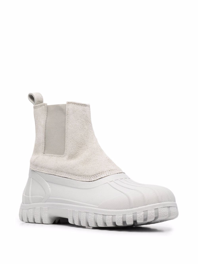 Shop Diemme Balbi Panelled Ankle Boots In Grau