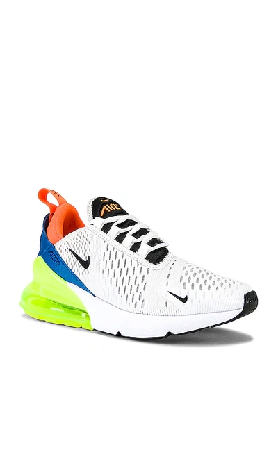 Nike Air Max 270 Low-top Sneakers In Summit White/black/white/volt/light  Photo Blue/total Orange | ModeSens