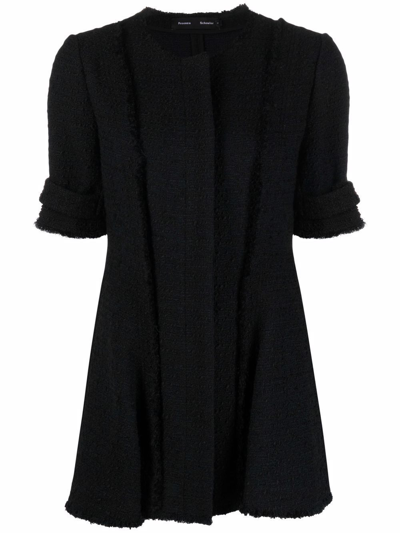 Shop Proenza Schouler Raw Edge Tweed Jacket In Black