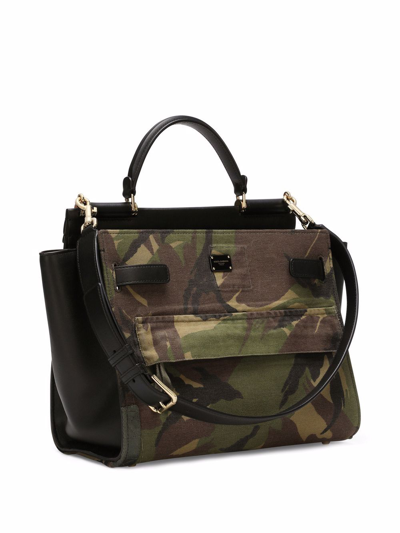 Dolce & Gabbana Sicily 62 Soft Top-handle Bag In Green