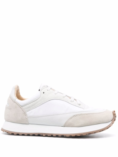 Shop Spalwart Panelled Lace-up Sneakers In Weiss