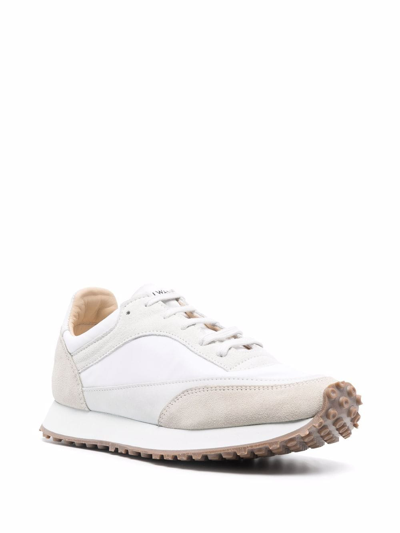 Shop Spalwart Panelled Lace-up Sneakers In Weiss
