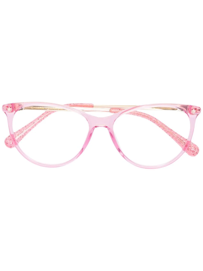 Chiara Ferragni Round-frame Glasses In Pink