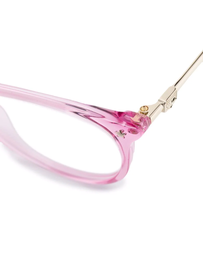 Chiara Ferragni Round-frame Glasses In Pink