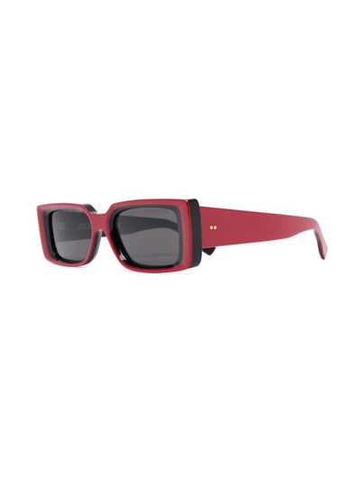 Cutler And Gross Rectangle-frame Sunglasses In Rot