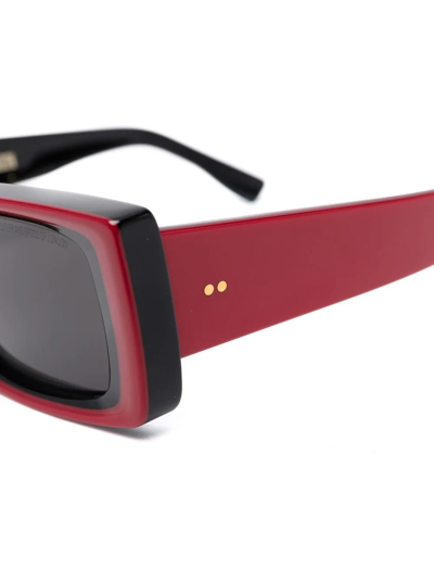 Cutler And Gross Rectangle-frame Sunglasses In Rot