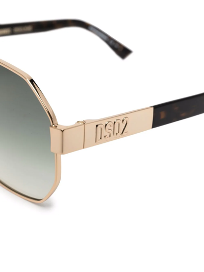 Dsquared2 Pilot-frame Sunglasses In Brown
