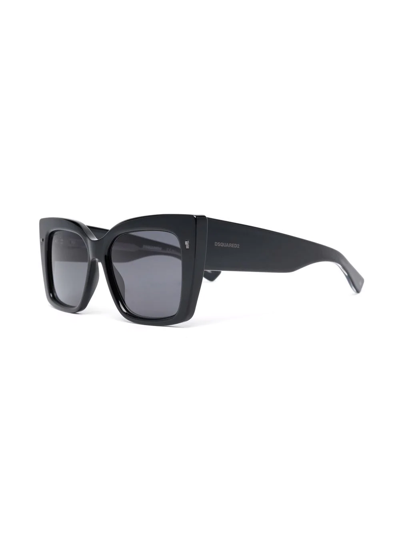 Shop Dsquared2 Square-frame Sunglasses In Schwarz