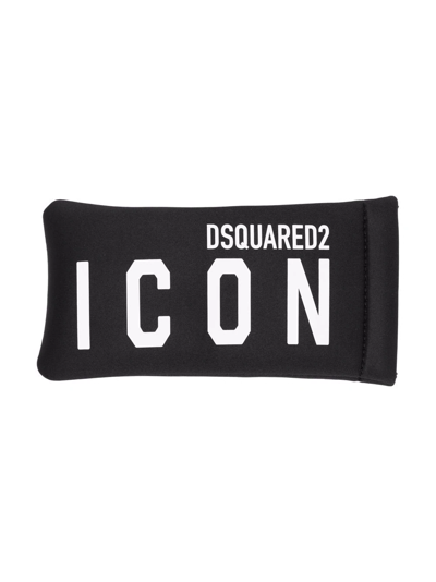 Shop Dsquared2 Debossed-logo Sunglasses In Schwarz