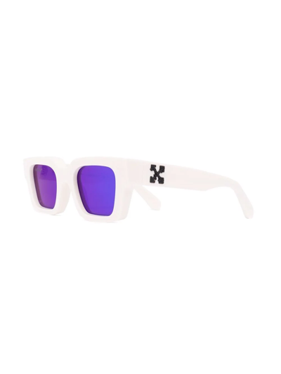 Off-White c/o Virgil Abloh Rectangular Frame Sunglasses in White